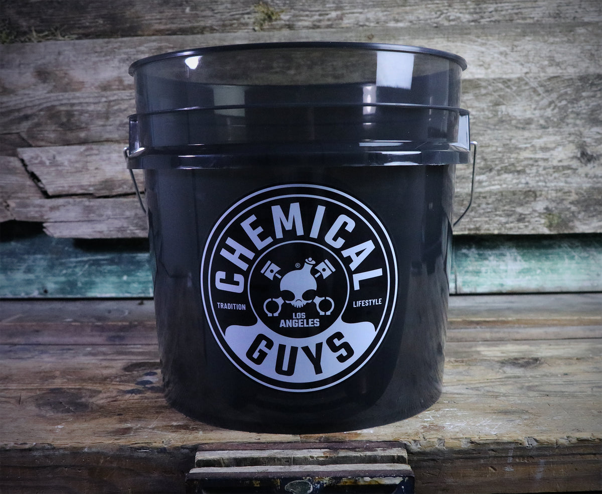 Chemical Guys Heavy Duty Smoked Obsidian Black Bucket — Slims